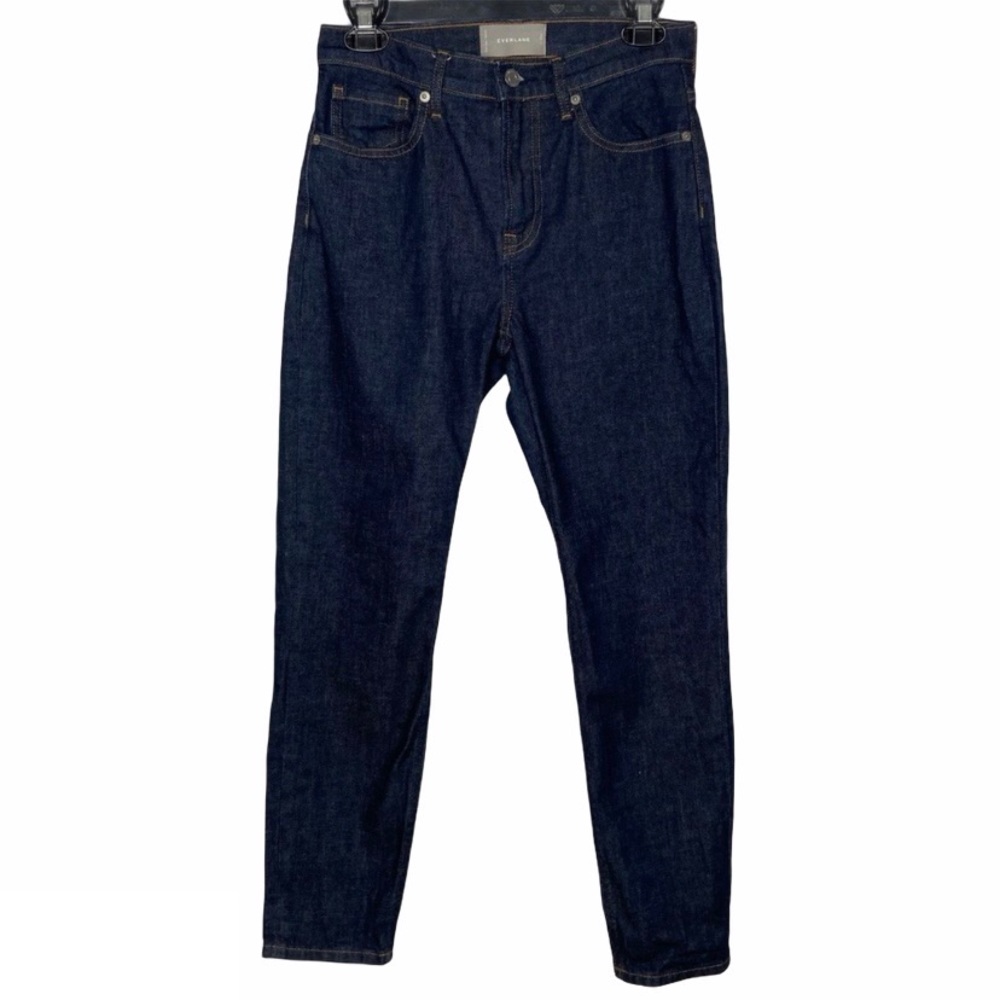 Everlane High Rise Ankle Jeans Size 27 Dark Blue